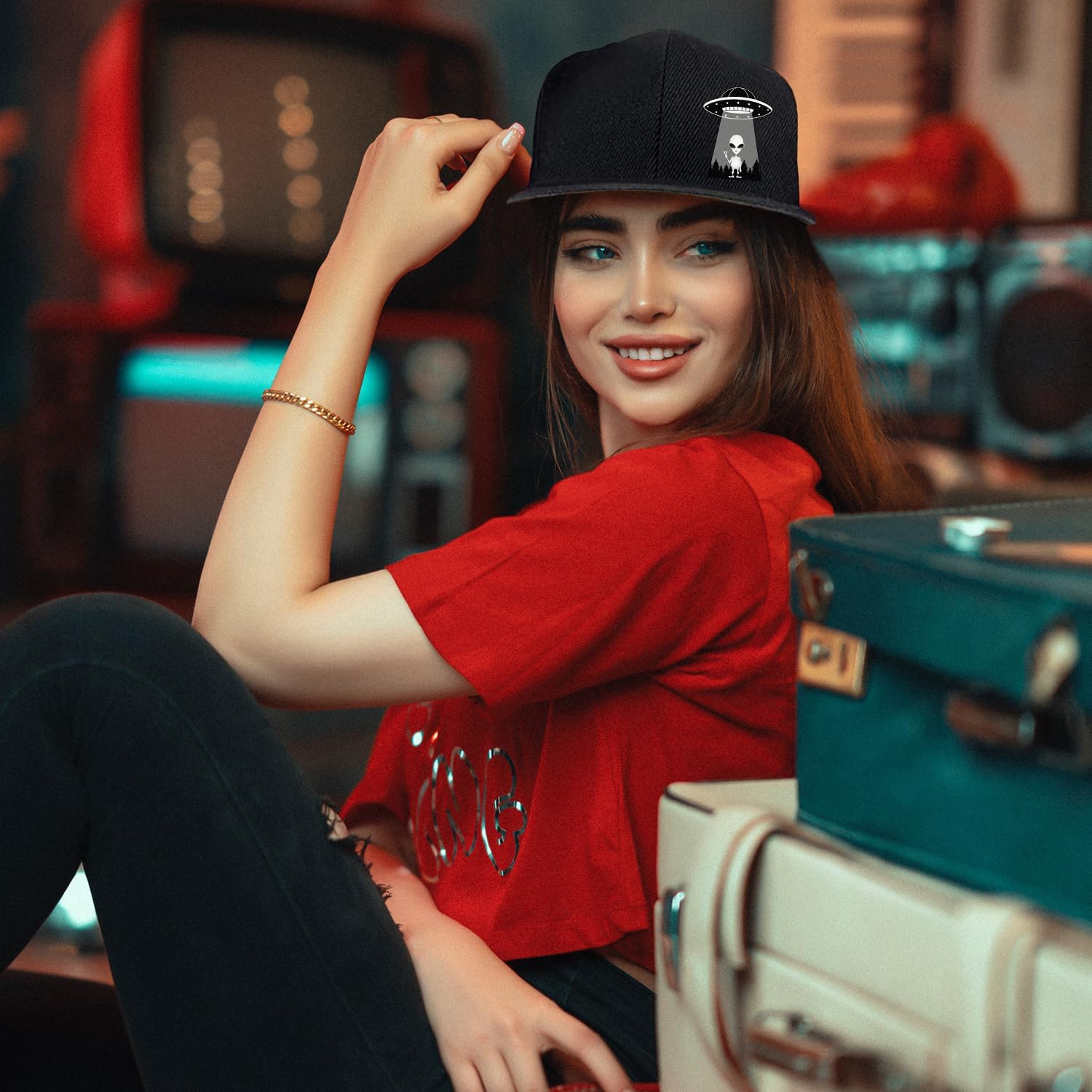 Czapki Snapback z motywem UFO  – Snapback Hat Flat recenzja i cena