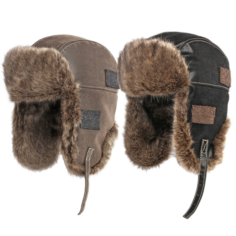 HT4098 Rosyjska czapka Gruba c – Winter Trapper Hat recenzja i cena