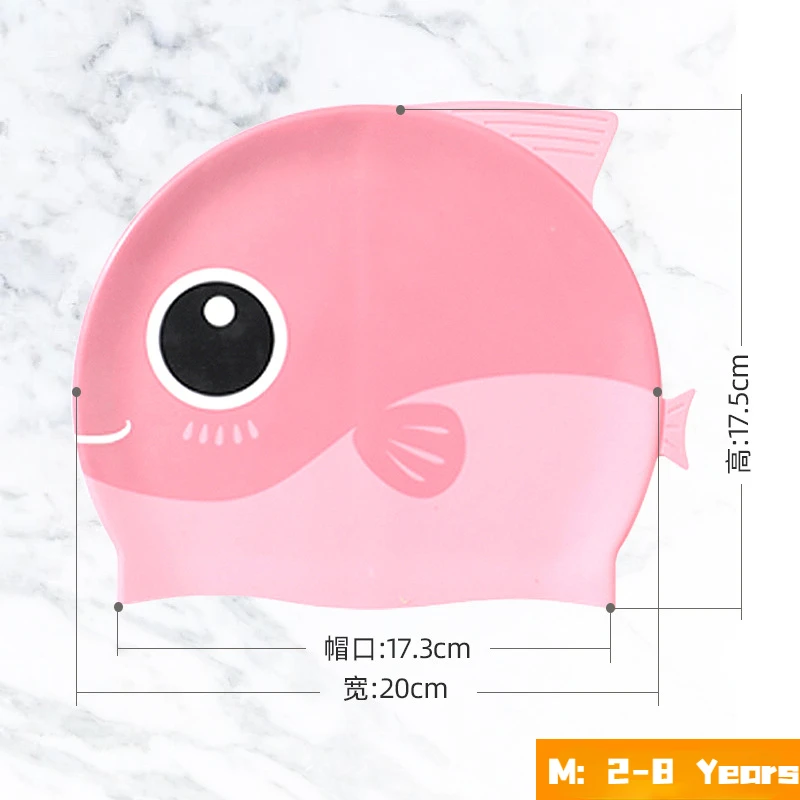 Cartoon Cute Fish Shark Siliko – Swim Hat Silicone recenzja i cena