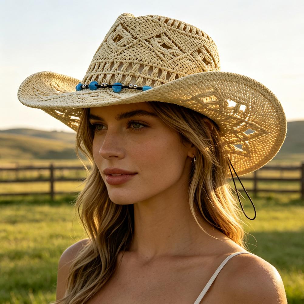 Kapelusz kowbojski z szerokim  – Cowboy Hat Straw recenzja i cena